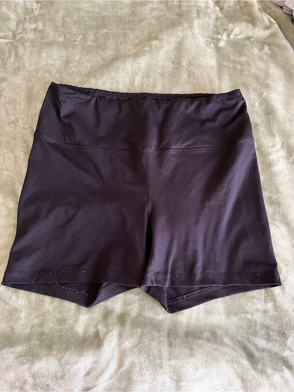 Velocity Black High-Rise Bike Shorts